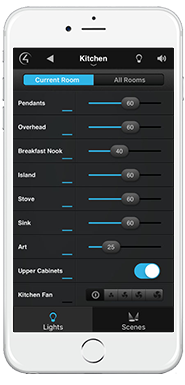 iphone lighting control interface